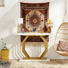 Console table, sofa table with metal base, display table, entrance table