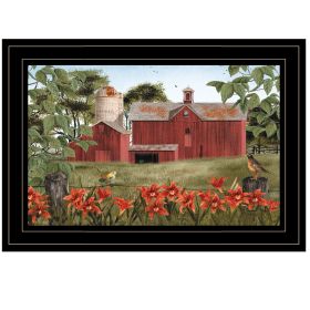 "Summer Days" by Billy Jacobs; Ready to Hang Framed Print; Black Frame