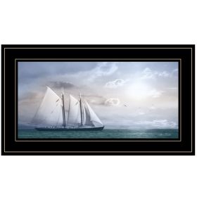"Adventure on the Seas" by Lori Deiter; Ready to Hang Framed Print; Black Frame