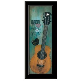 "Tune My Heart" by Tonya Crawford; Ready to Hang Framed Print; Black Frame